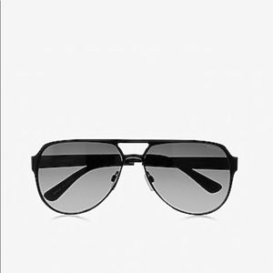 New Men’s Black Wire Frame Aviator Sunglasses